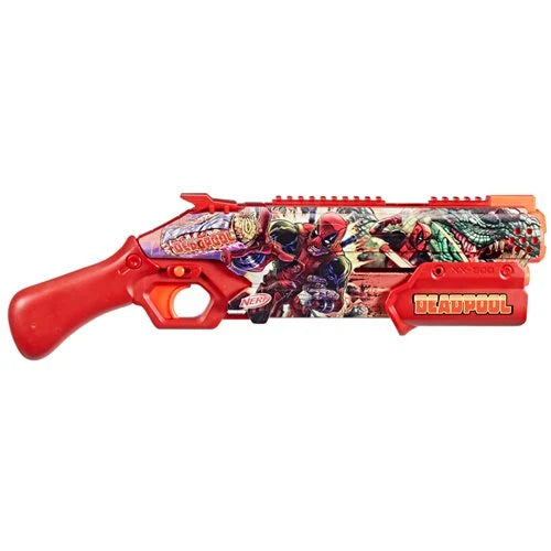 Nerf Rival Marvel Deadpool Blaster – Pump Action, 90 FPS, 16 Accu-Rounds, Ages 14+ | Official Hasbro Collectible