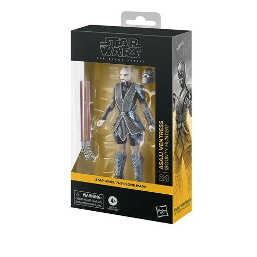 Star Wars Black Series Asajj Ventress 6-Inch Action Figure – Collectible Lightsaber Figure for Fans USA