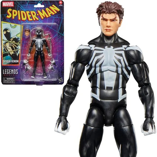Retro cardback packaging for Spider-Man Marvel Legends Spider-Venom figure