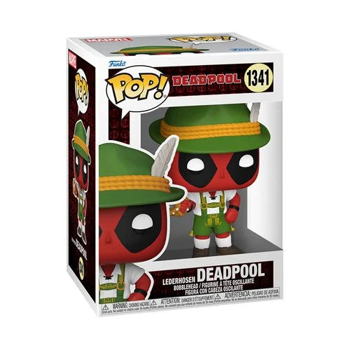 Funko Pop Deadpool Parody Lederhosen vinyl figure in display box