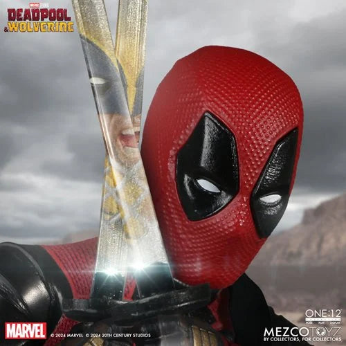 Deadpool action figure with interchangeable hands and accessories