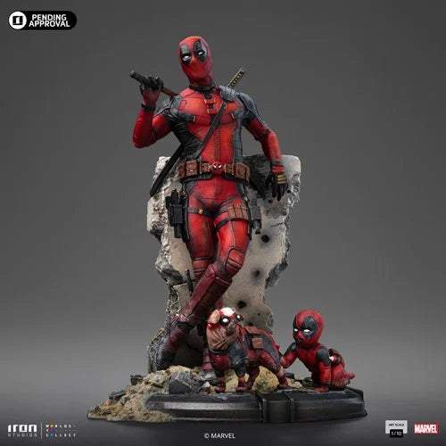Deadpool and Wolverine Iron Studios Marvel collectible statue