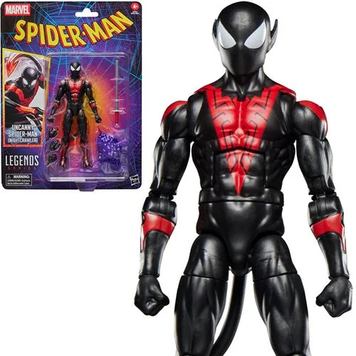 Spider-Man Retro Cardback Hasbro Marvel Legends Nightcrawler Figure