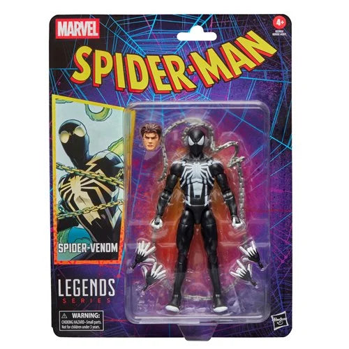 Spider-Man Marvel Legends Retro Cardback Spider-Venom 6-Inch Action Figure by Hasbro