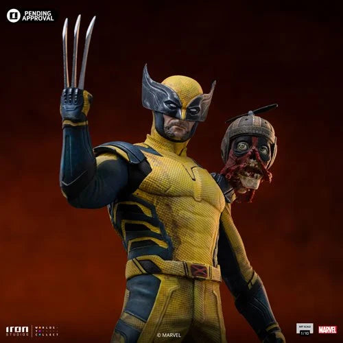 Wolverine collectible statue with Headpool by Iron Studios